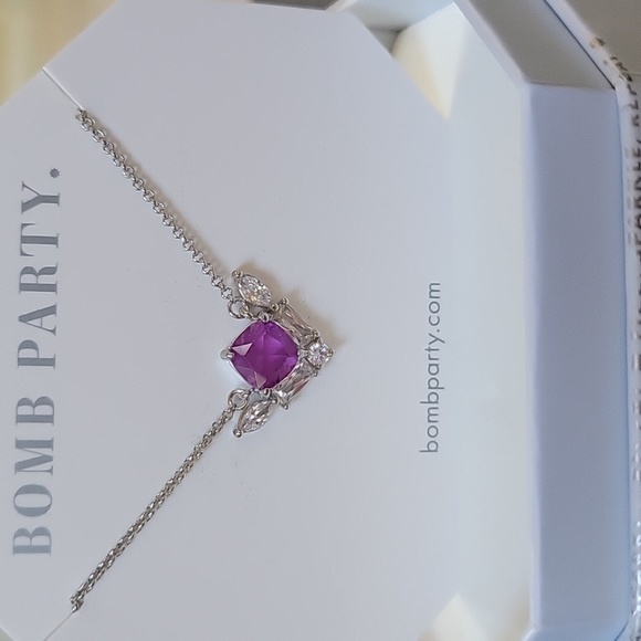 Bomb Party Purple Quartz Necklace - Picture 1 of 3